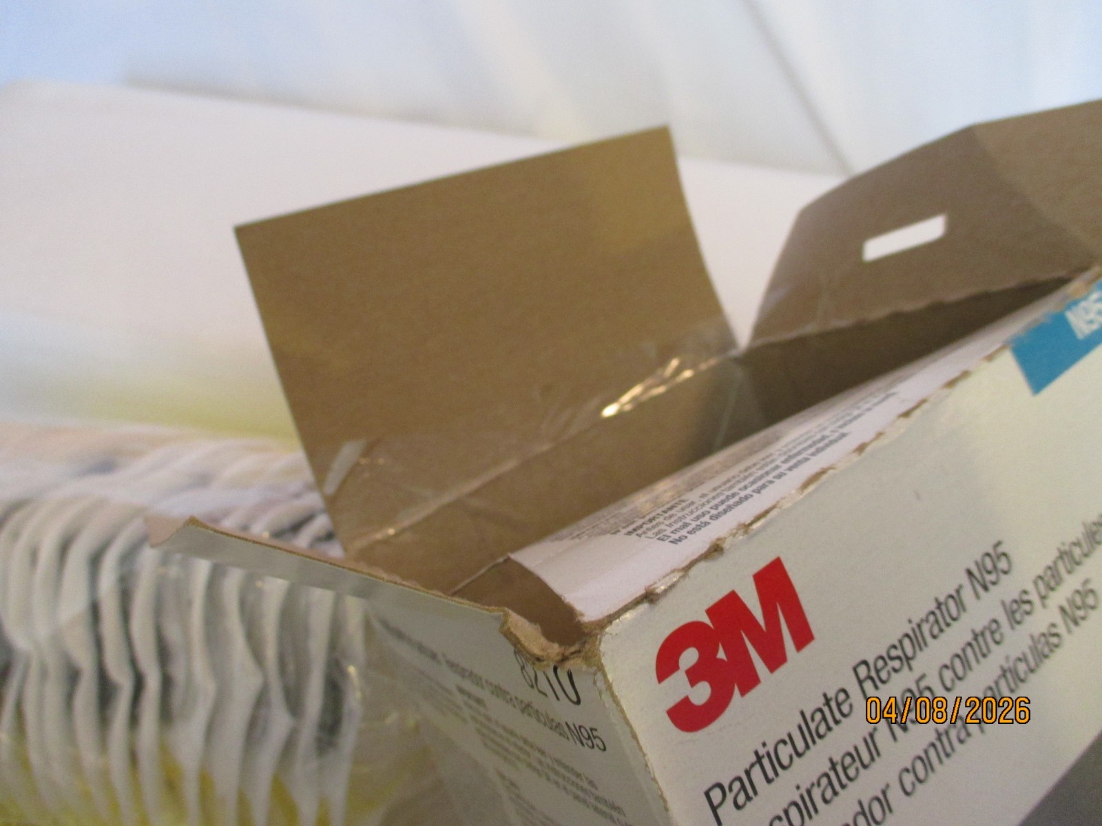 3M Particulate Respirator N95 8210 Box of 20