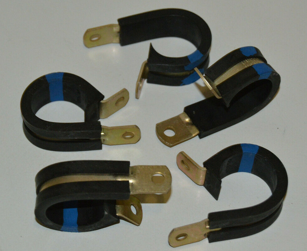 5-PK UMPCO MS21919 WDG14 7/8″ Military Standard Single Loop Cushion Clamps, NEW