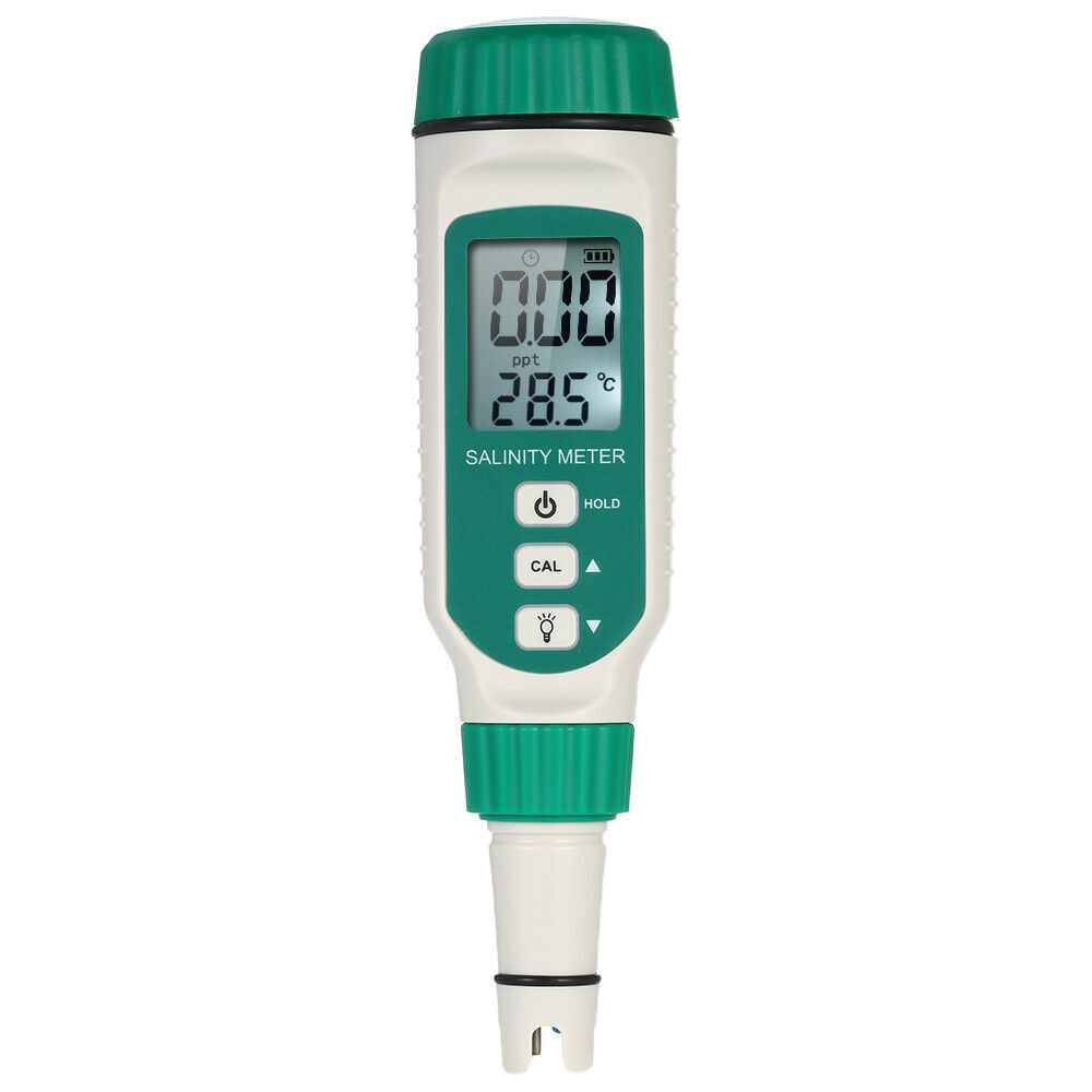 LCD Digital Salinity Meter Salinity Refractometer Tester for Aquarium Water W8U4