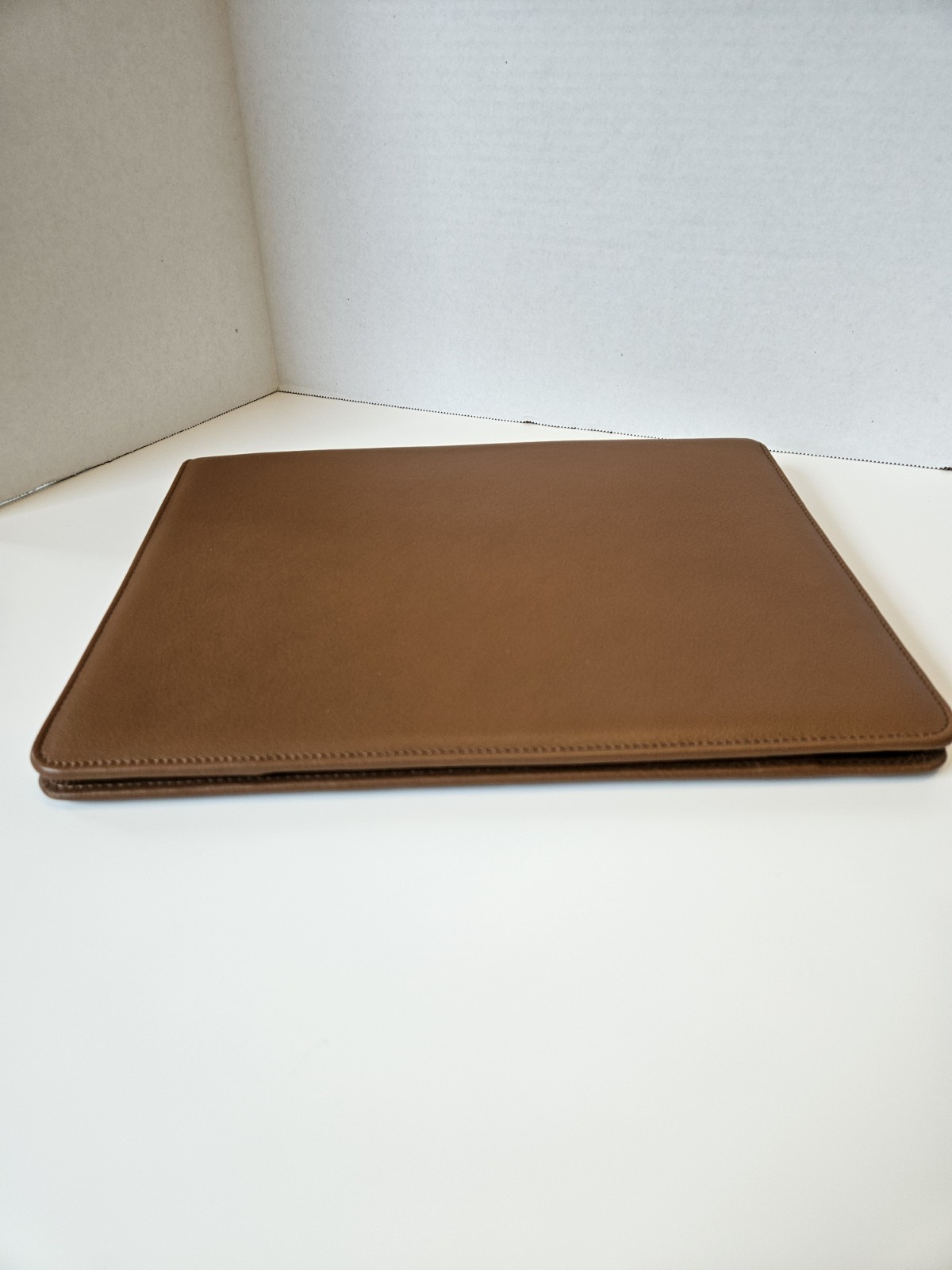 NEW LEATHEROLOGY Cognac Brown Padfolio Full Grain Leather Professional Organizer