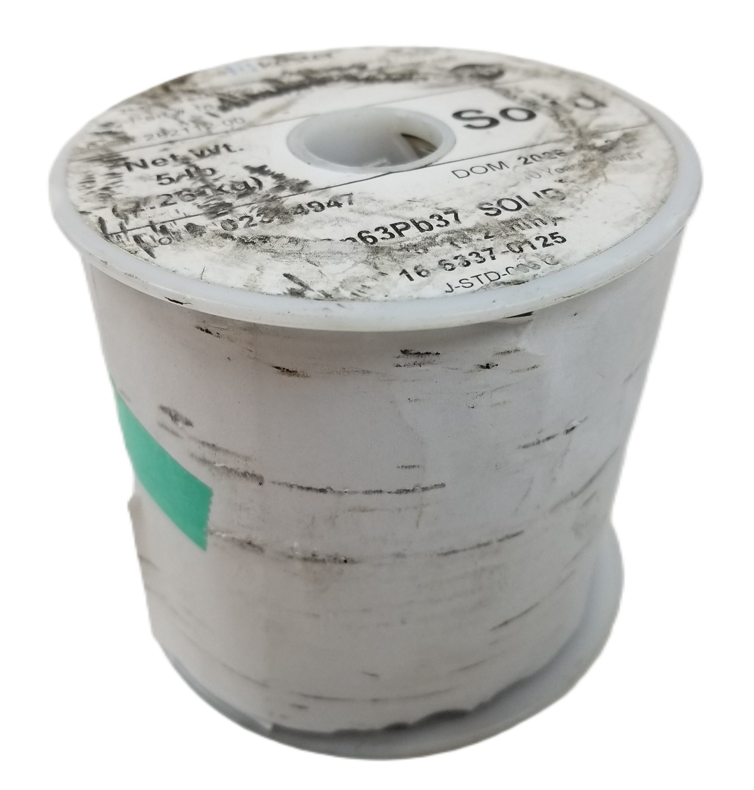 5lb Kester 16-6337-0125 Solder .125″ 3.2mm 63/37 Sn63 Pb37 Solid 8AWG 2.26kg NEW