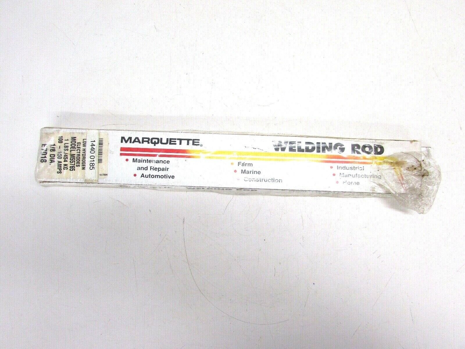 NEW! MARQUETTE E 7018 1/8″ ARC WELDING ELECTRODES 1 LB 1440-0185