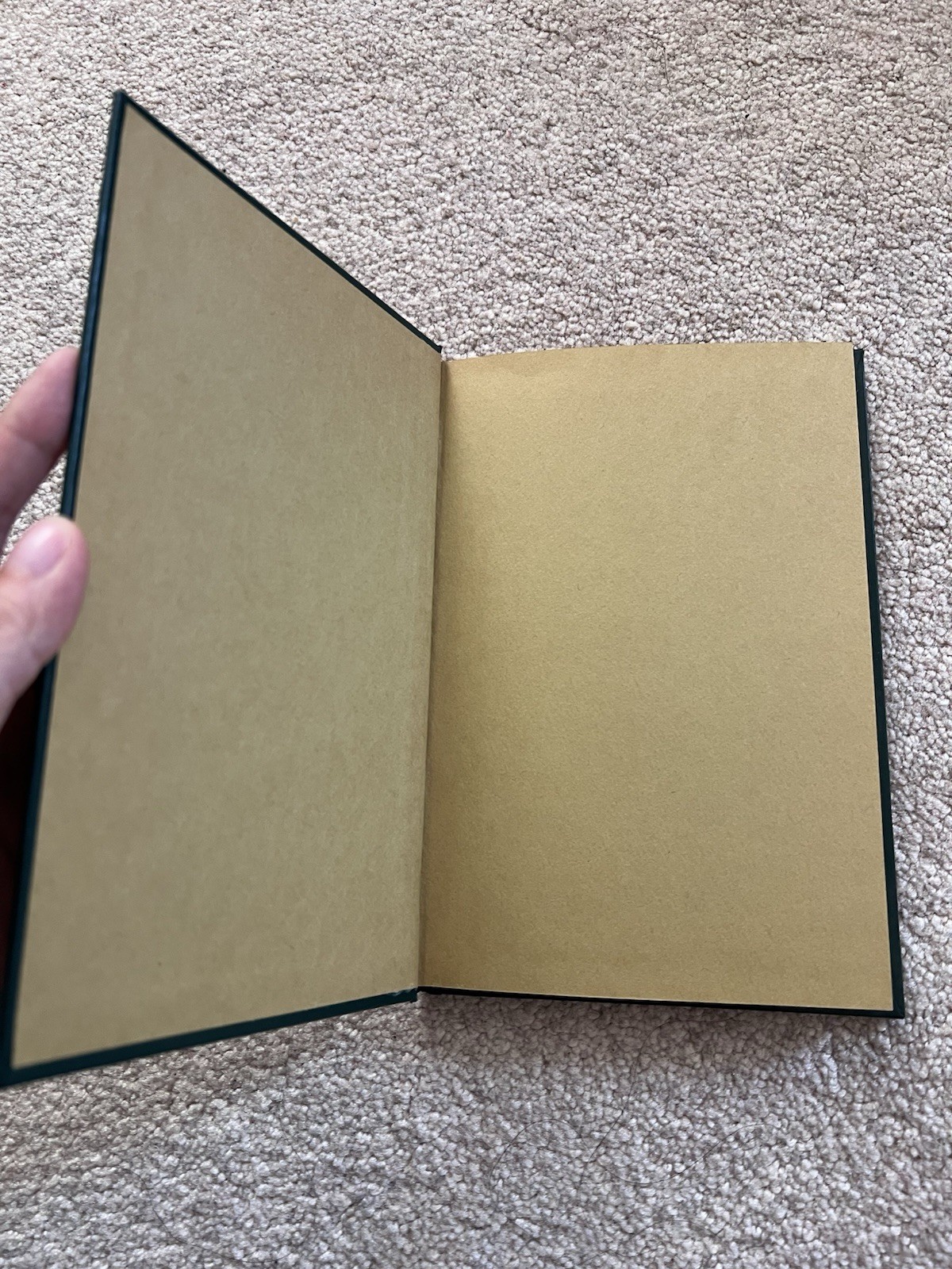 Vintage Anything Book Hardcover Blank Journal Unlined Unruled Sketch Art Deco