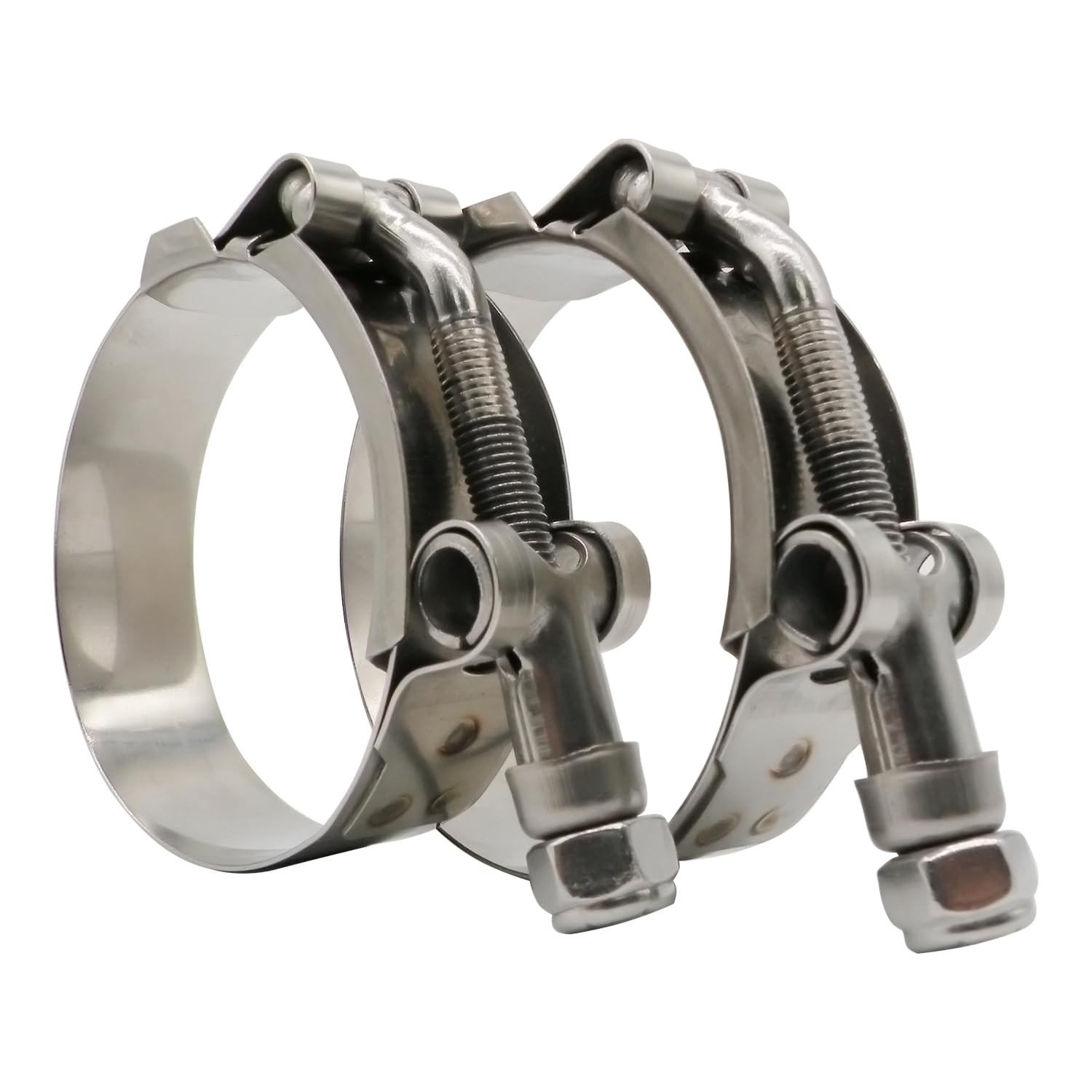 2.5″ T-Bolt Hose Clamp Stainless Steel 68-76mm 2 Pc for 2.5″ ID Hose