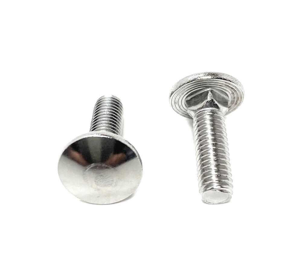 (25) 10-32 x 5/8 Carriage Bolts 18-8 Stainless Steel Fine Thread UNF