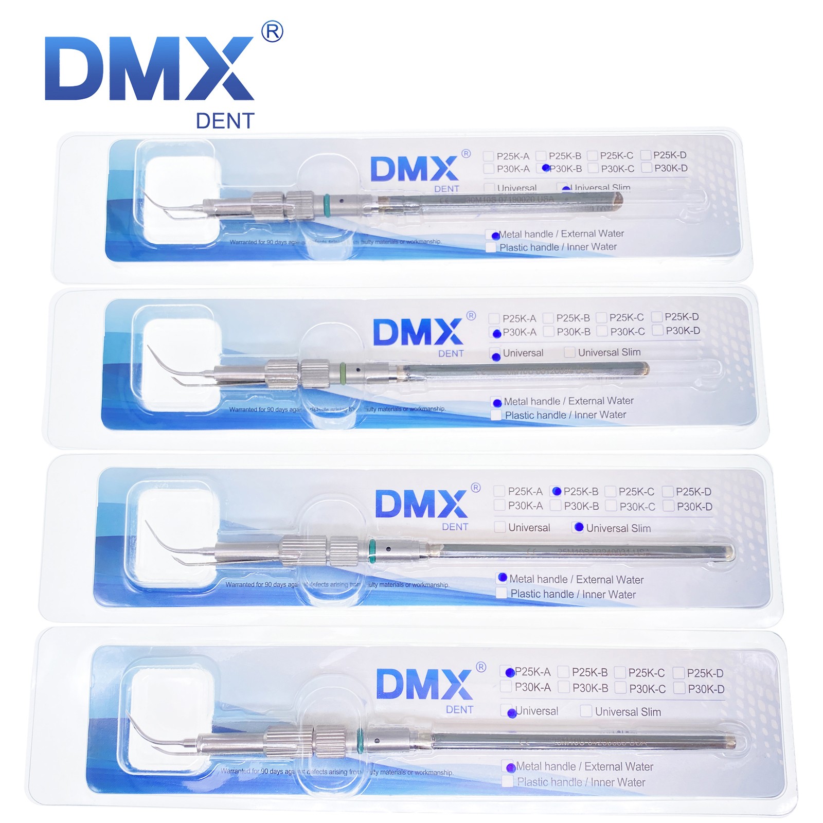 P10 P100 Style Cavitron Dental Inserts Tips Ultrasonic 25k/30k Slim Series Tip