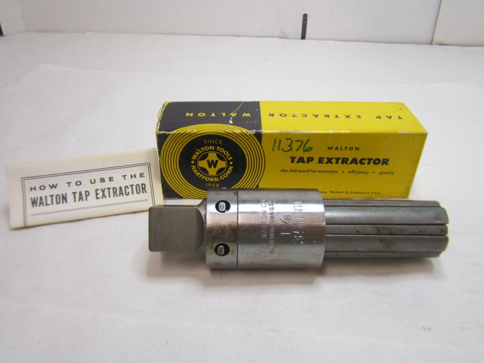 Walton (11376) 1-3/8″ x 7/8″ x 5-3/4″ OAL 6 Flutes Tap Extractor