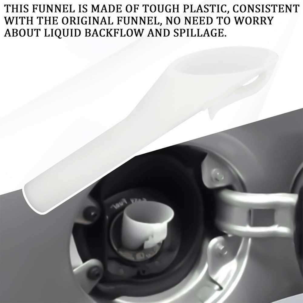Capless Fuel Tank Funnel Automotive Gas Filler Neck Adapter Compatible with Ford