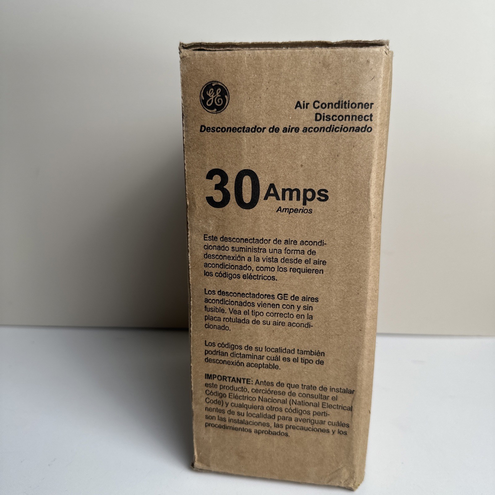 GE TF30RCP 240V 30A AC Disconnect Safety Switch – Gray