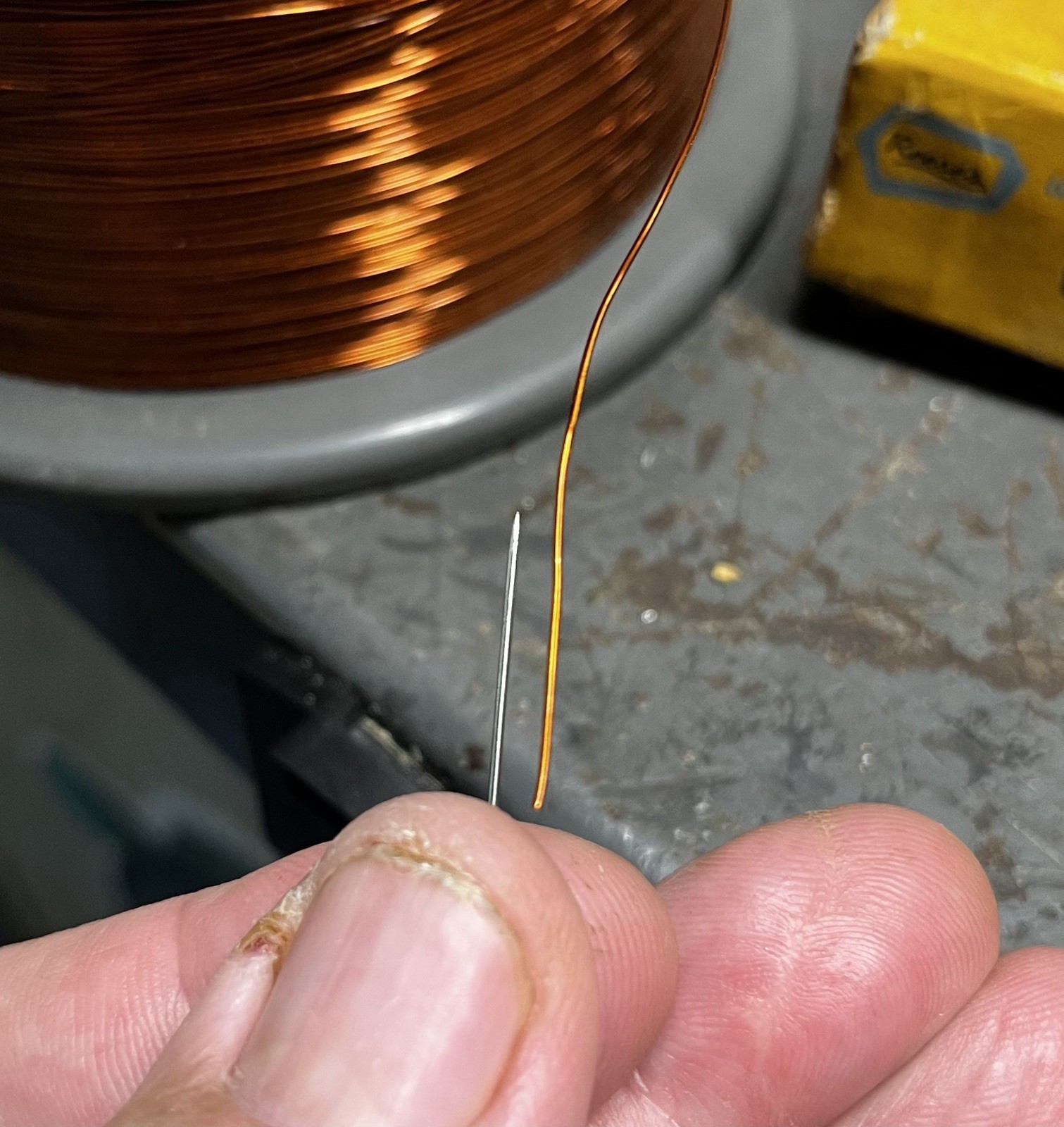 Large Roll of Enameled Copper Magnet Wire 5.6 Lbs Of Copper Wire Clean