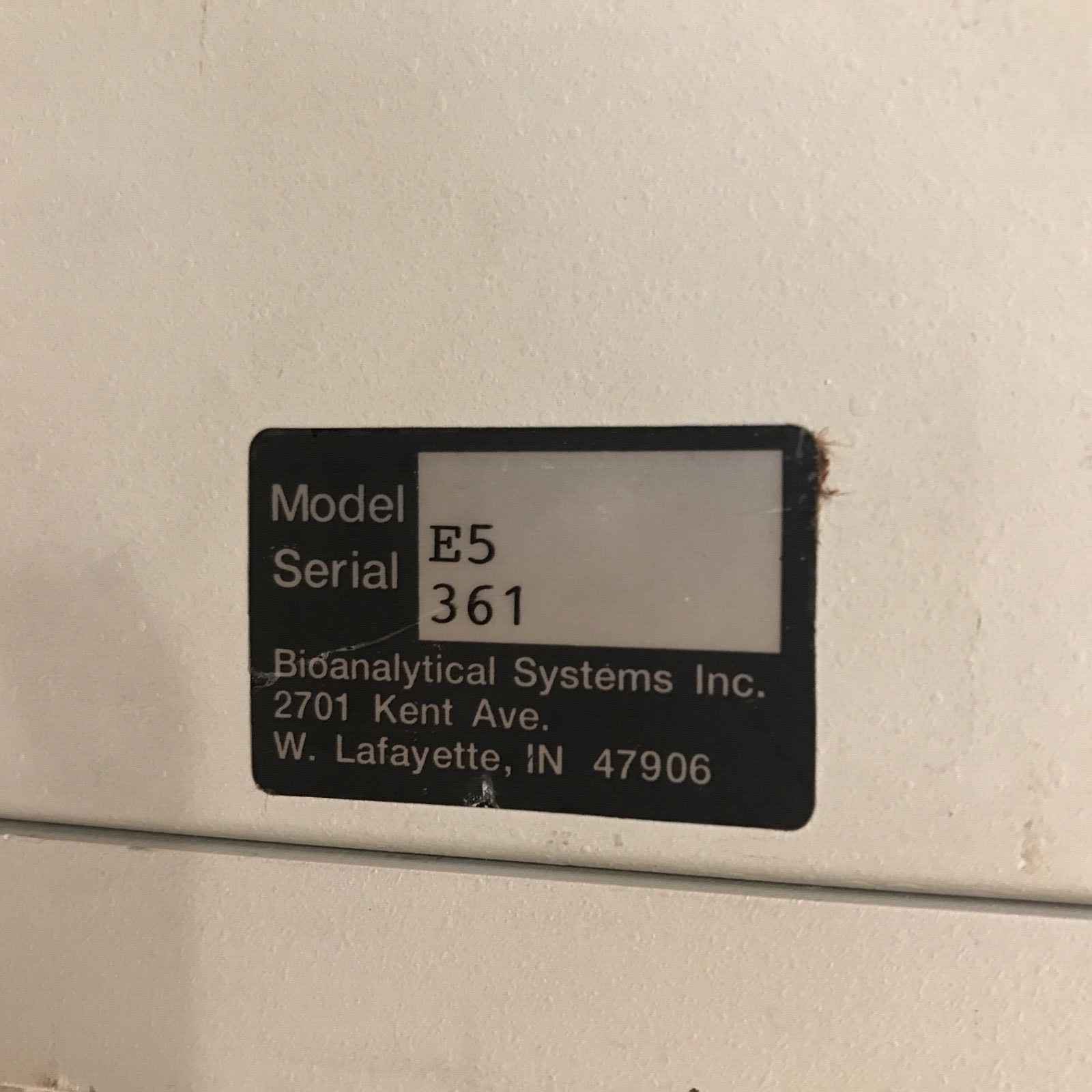 Bioanalytical Systems Epsilon E5 Electrochemical Detector