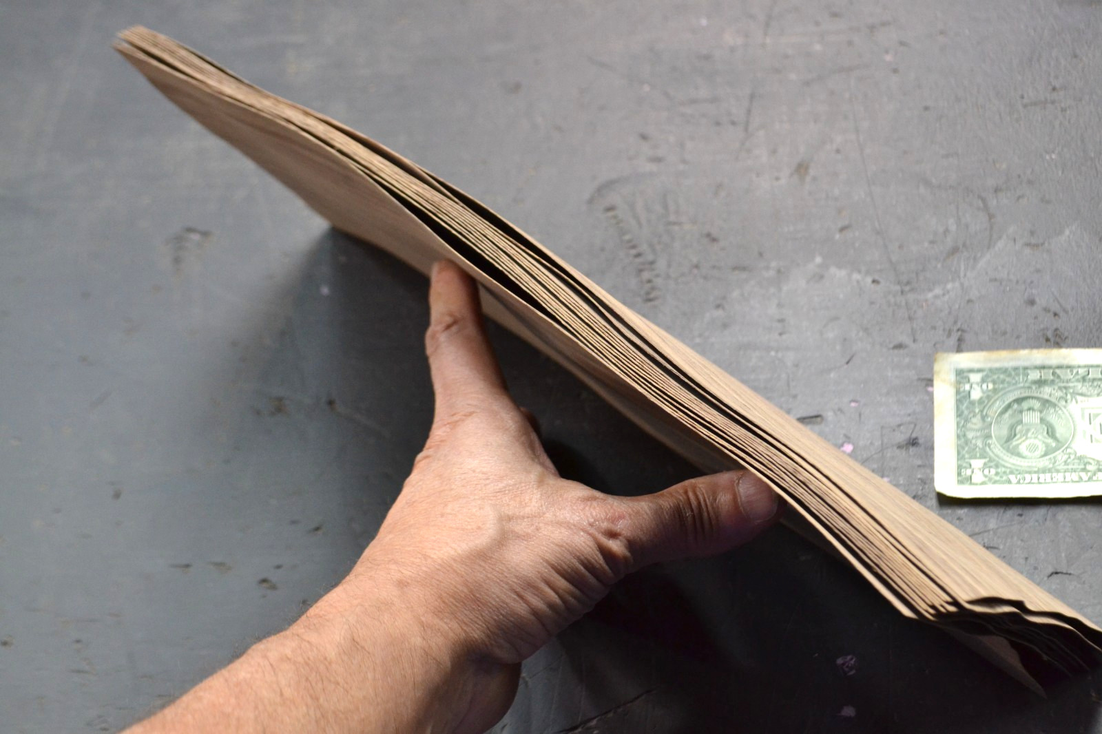 Walnut Raw Wood Veneer Sheet 6 x 14.5 inches 1/42nd BARGAIN 42083-57