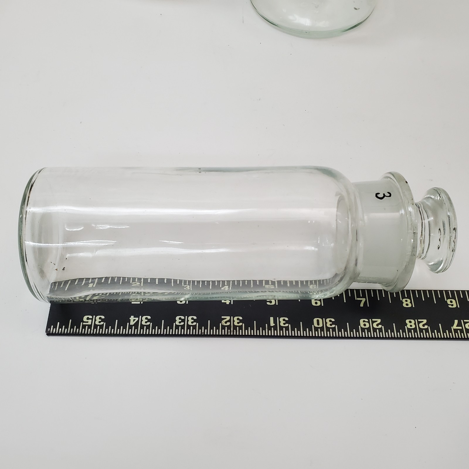 Vintage Apothecary Glassware Lot (6) – Pyrex, Kimax, TCW Co, Erlenmeyer Flask