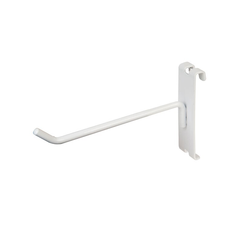 Gridwall Hooks: 1″, 2″, 4″, 6″, 8″, 10″, 12″ – Black, White, Chrome – FREE SHIP!