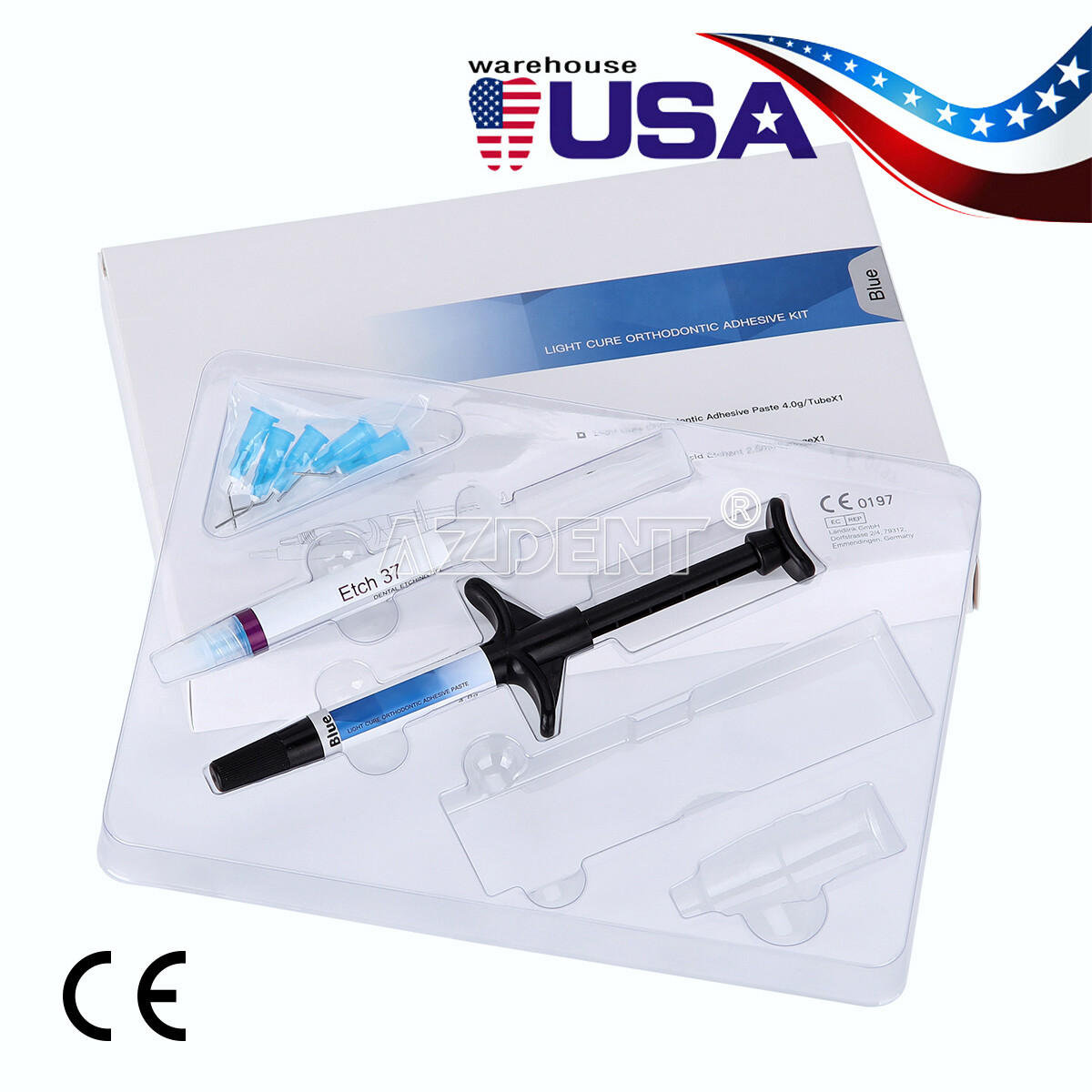 Adhesivo de fotocurado para ortodoncia dental para brackets brace