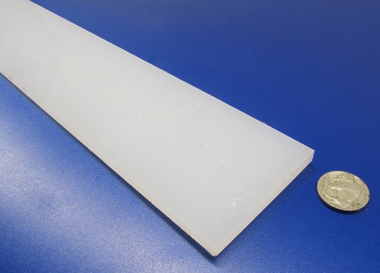 Polypropylene Bar 1/4″ (.250″) Thick x 2.50″ Wide x 48″ Long, 4 pcs, 16 feet