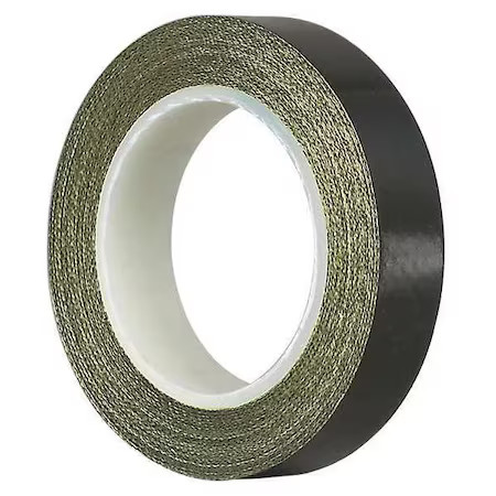 Tapecase 15D546 Cloth Tape, Black, 18 Yd L, 1 In W