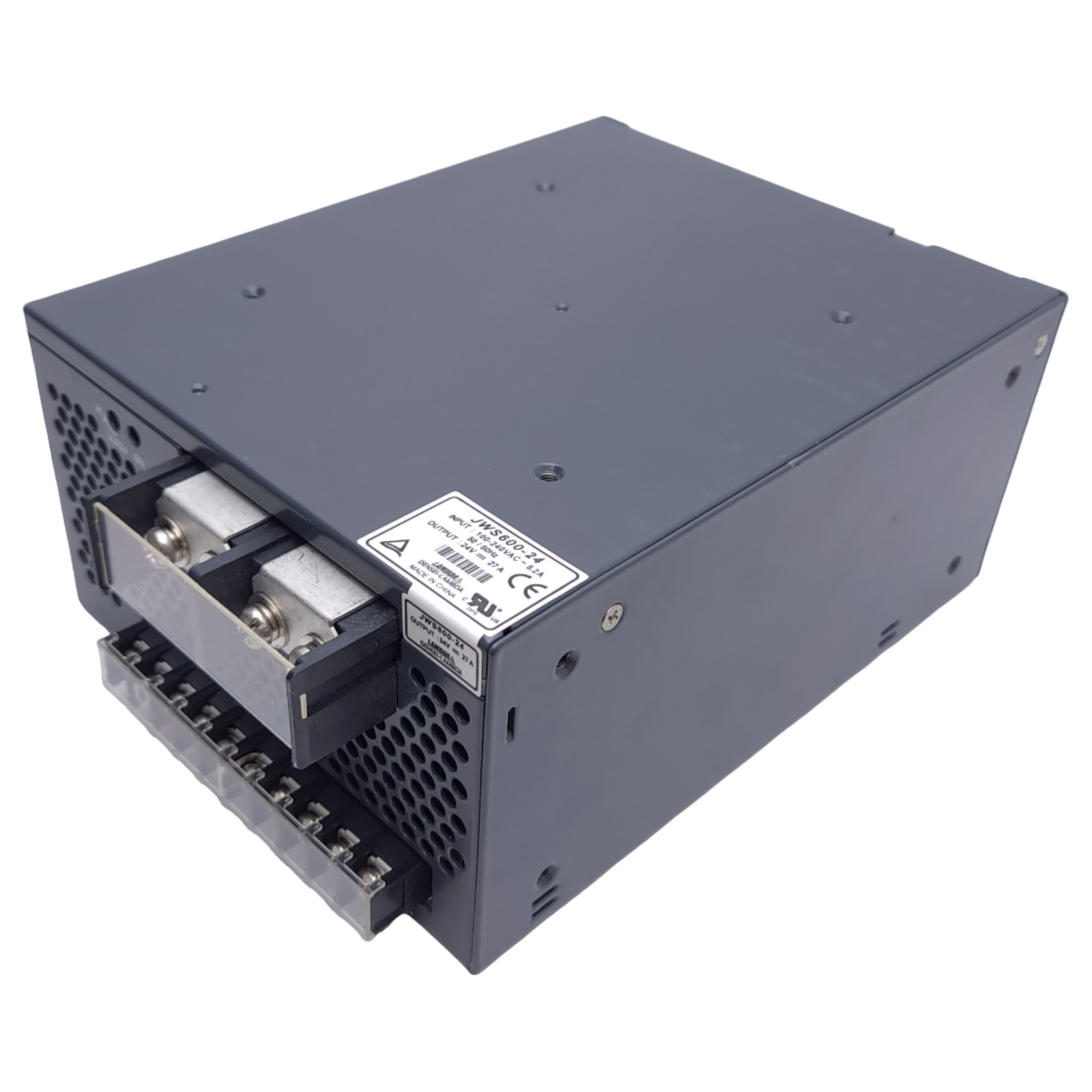 TDK-Lambda JWS600-24 Power Supply, 85-265VAC/120-330VDC In, 24VDC 27A 648W Out