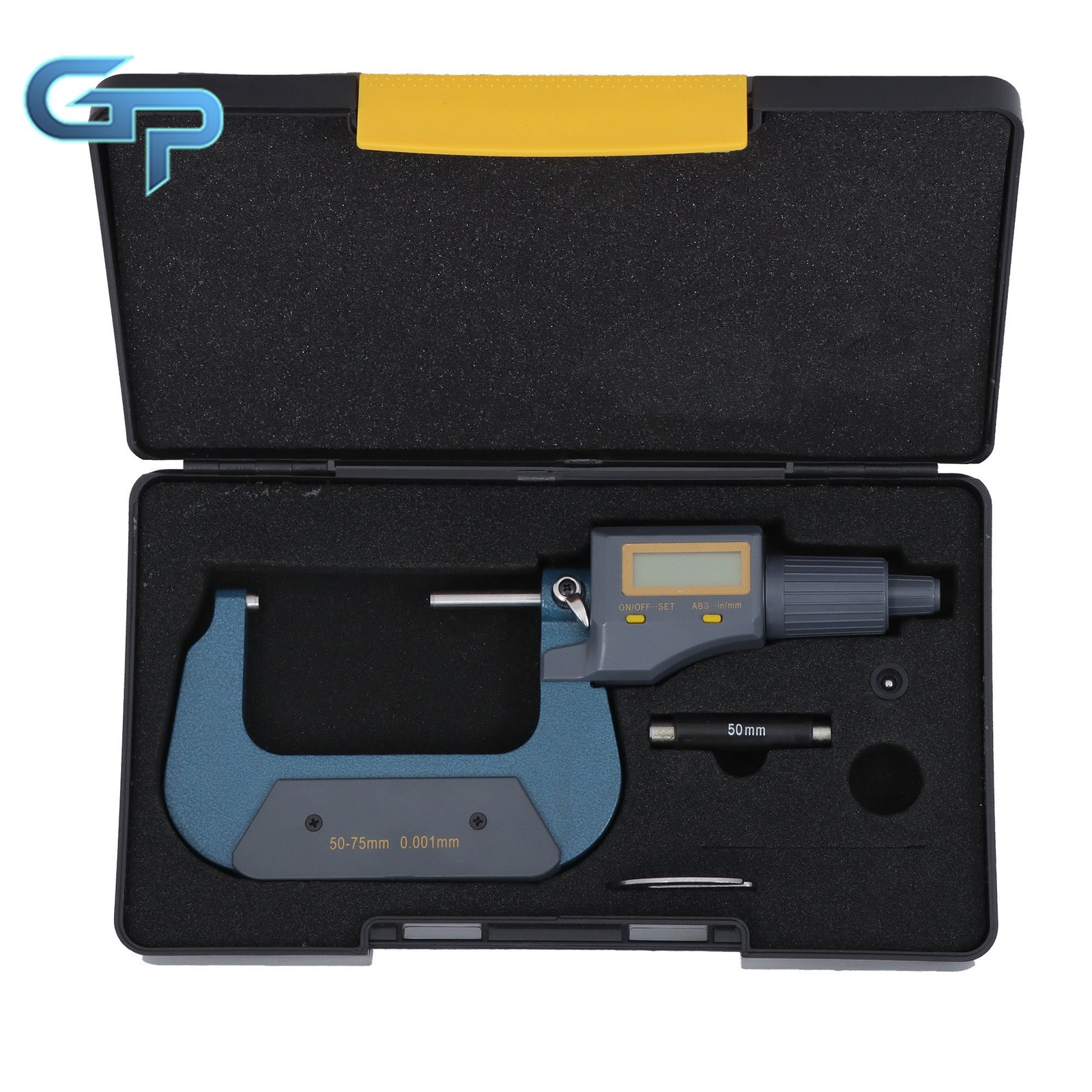 2-3″ 0.00005″ Digital Large LCD Display Outside Micrometer Carbide Tip 50-75mm