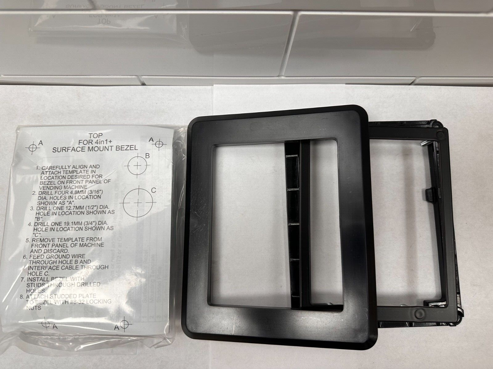 CPI MEI EASICHOICE 4 IN 1 KIT BILL ACCEPTOR COMBO + SURFACE MOUNT BEZEL VN2000
