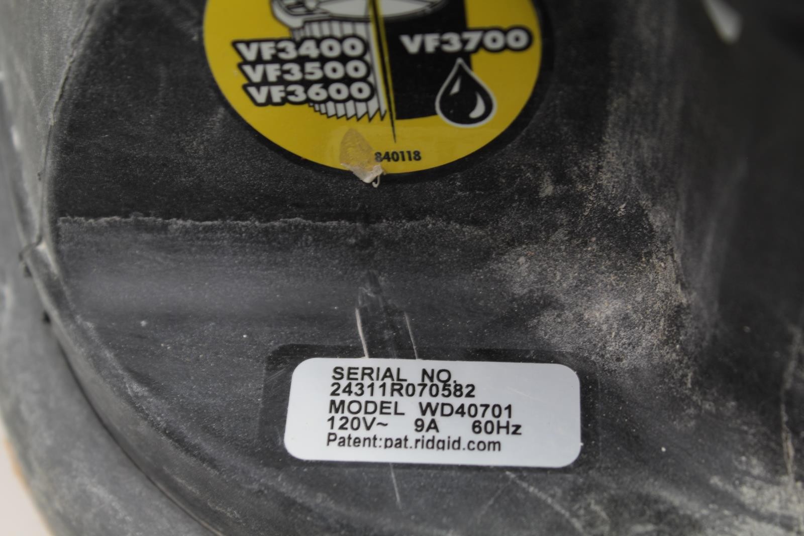Ridgid 4 Gal. 120V Electric Portable Wet Dry Shop Vacuum, WD40701
