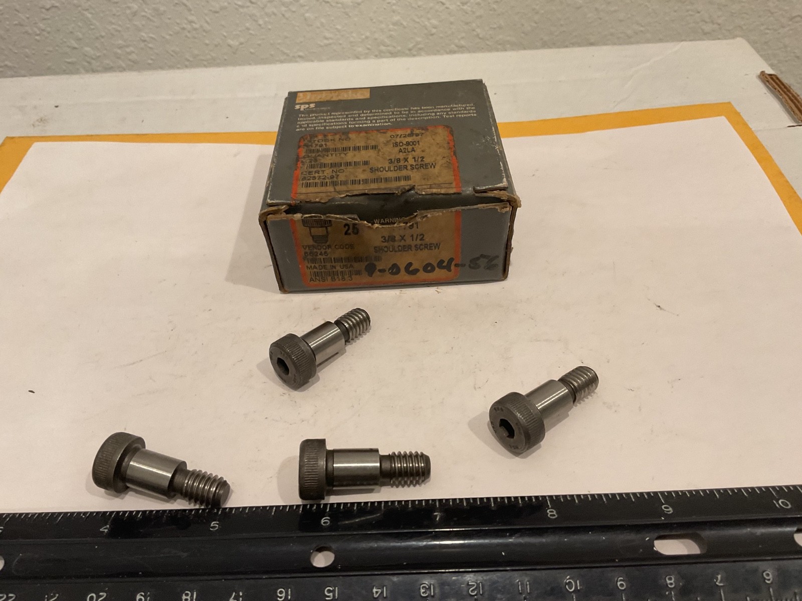 New Qty (4) Unbrako 3/8″ X 1/2″ Alloy Shoulder Screws, 111791