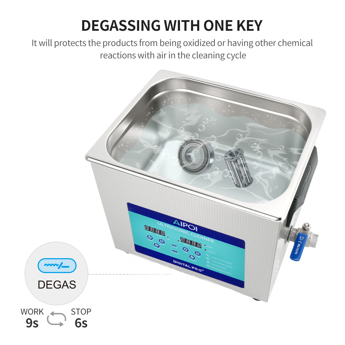 AIPOI 15L Industry Ultrasonic Cleaner Cleaning Equipment with Timer Heater
