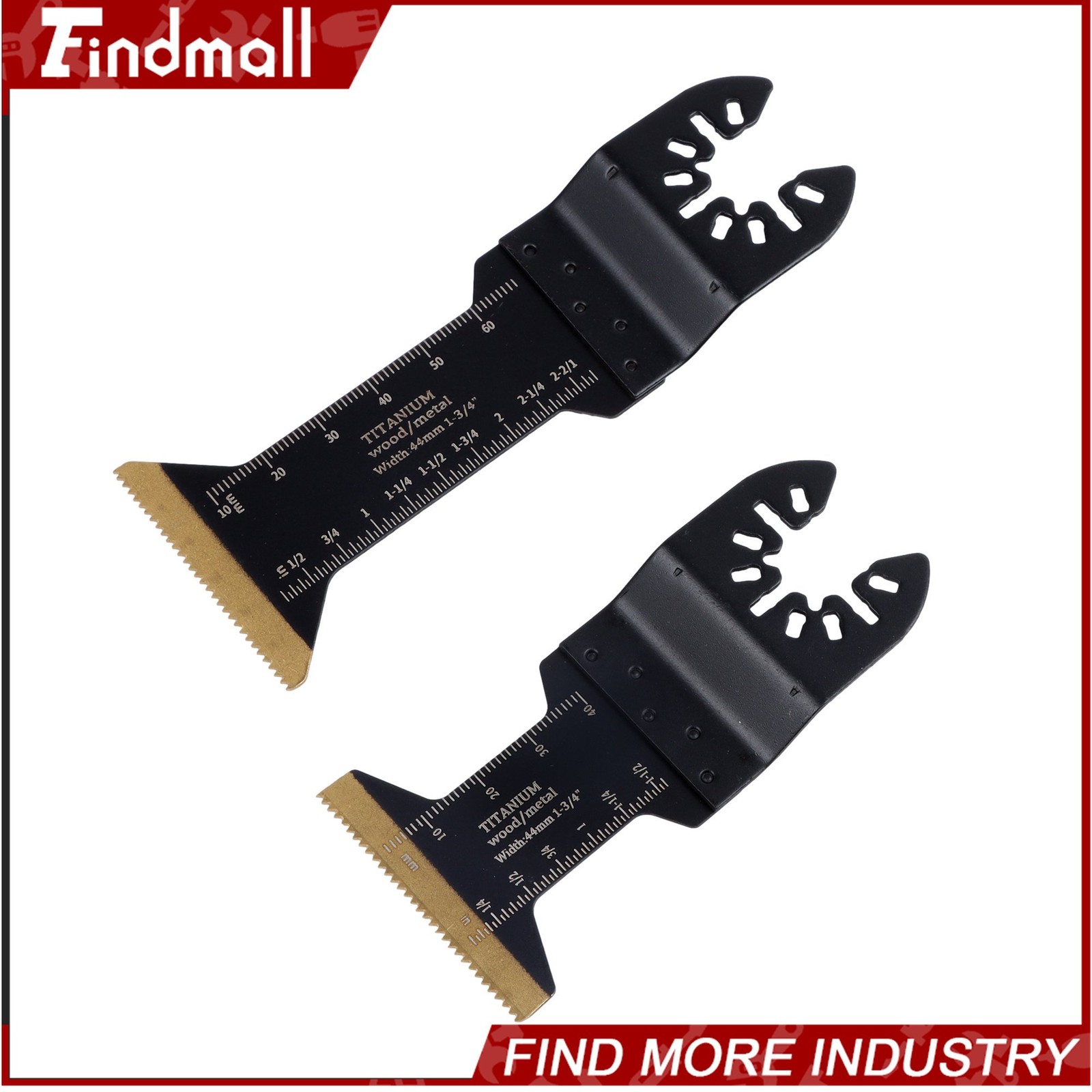 Findmall 12 Pcs Titanium Oscillating Saw Blades Extended Metal Cutting Blades