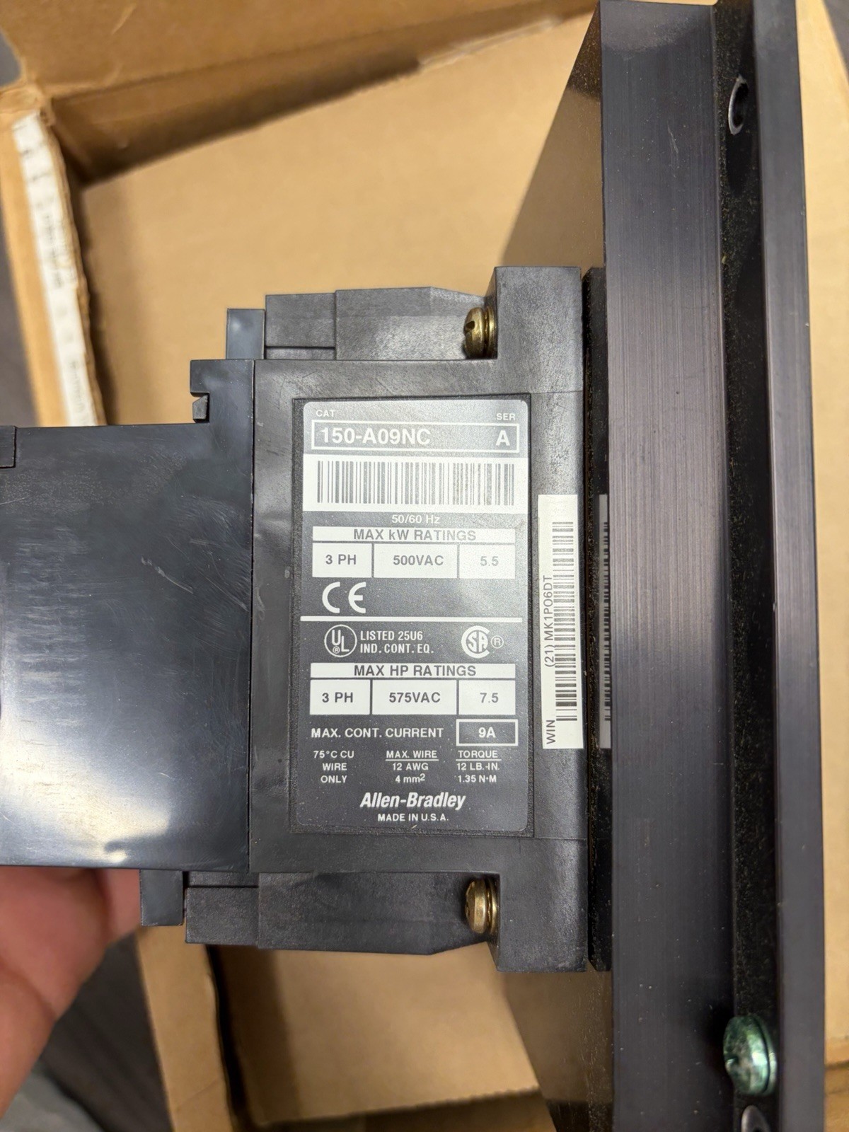 Allen-Bradley 150-A09NC SMC-2 Soft Starter Motor Controller 7.5HP 600V