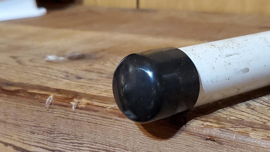 Round Dust Cap Cover 1-1/2″ Black Vinyl For Tube Pipe Wood Plastic Soft Flexible