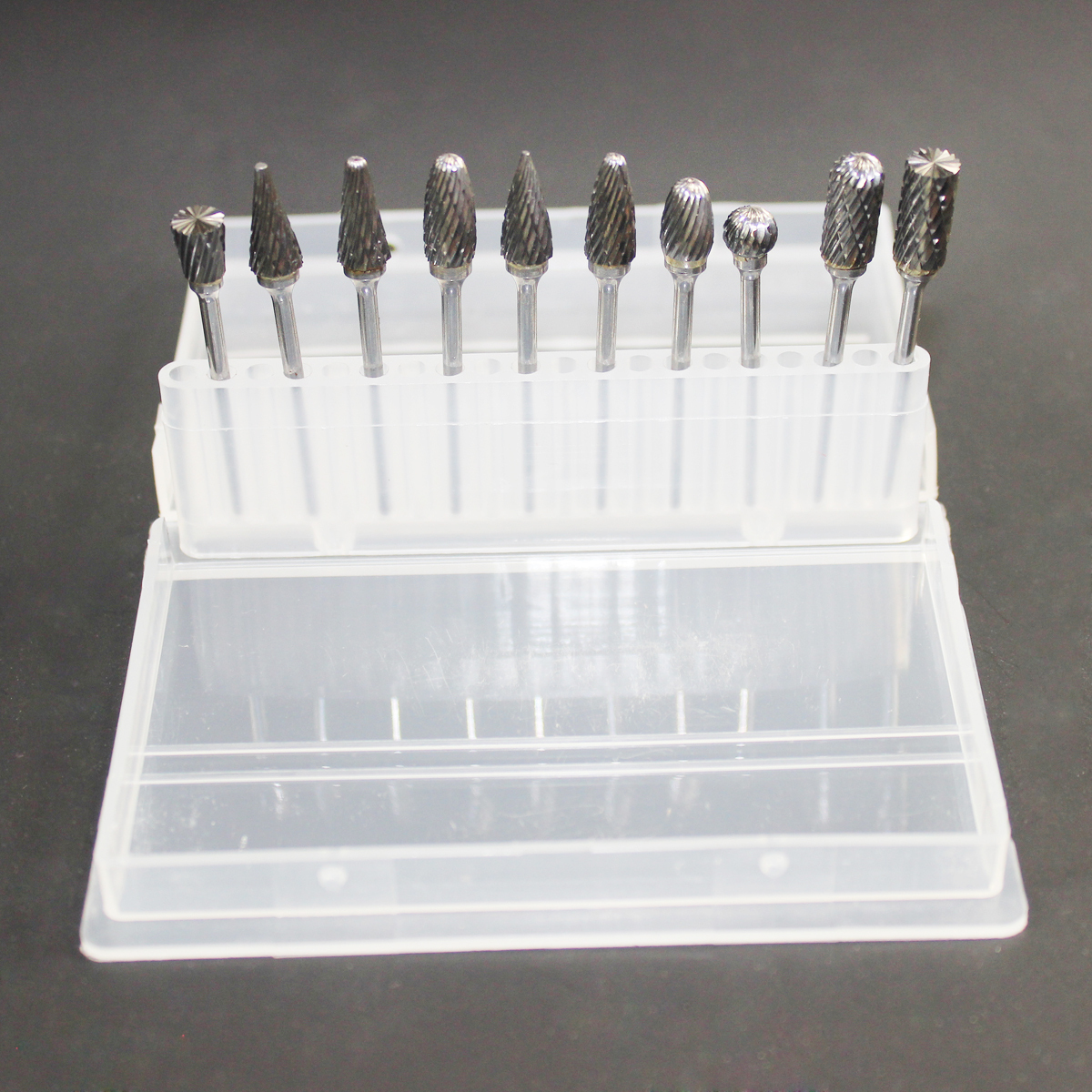 10 PCS Tungsten Carbide Dental Burs 2.35mm for Precision Polishing