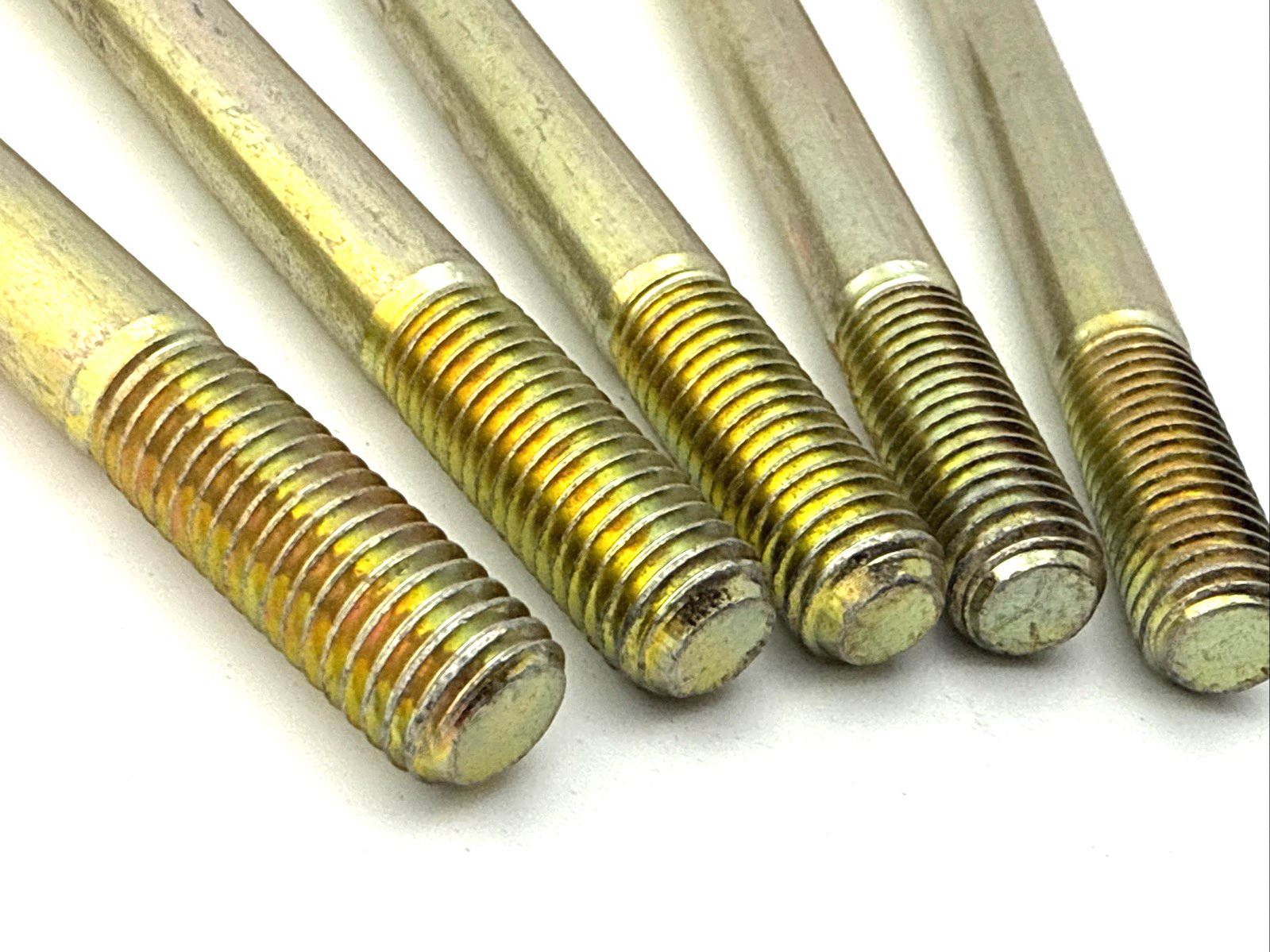 5 – Hex Head 1/2″-13 x 6″ Grade 8 Bolts Yellow Zinc Cap Screws 1/2-13X6 .5-13