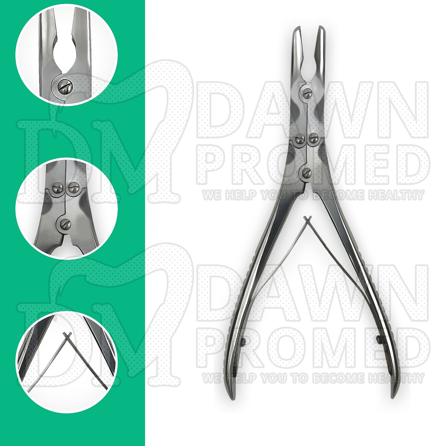 Beyer Bone Rongeur Curved 3.5mm Bite 7″ Double Action Orthopedic Instruments