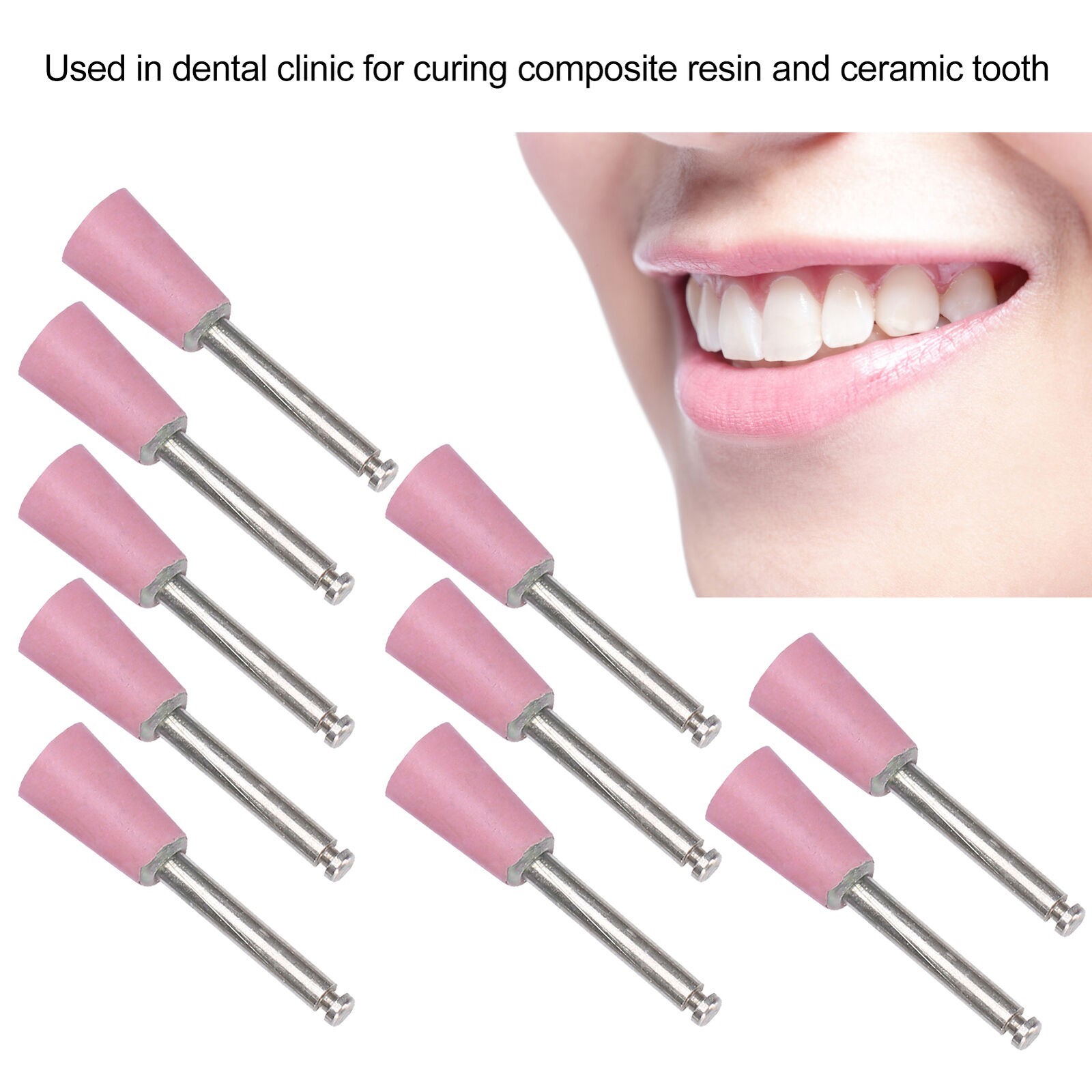 4 Type Dental Rubber Point Bur Composite Silicone Polisher Finishing Cups SH3202