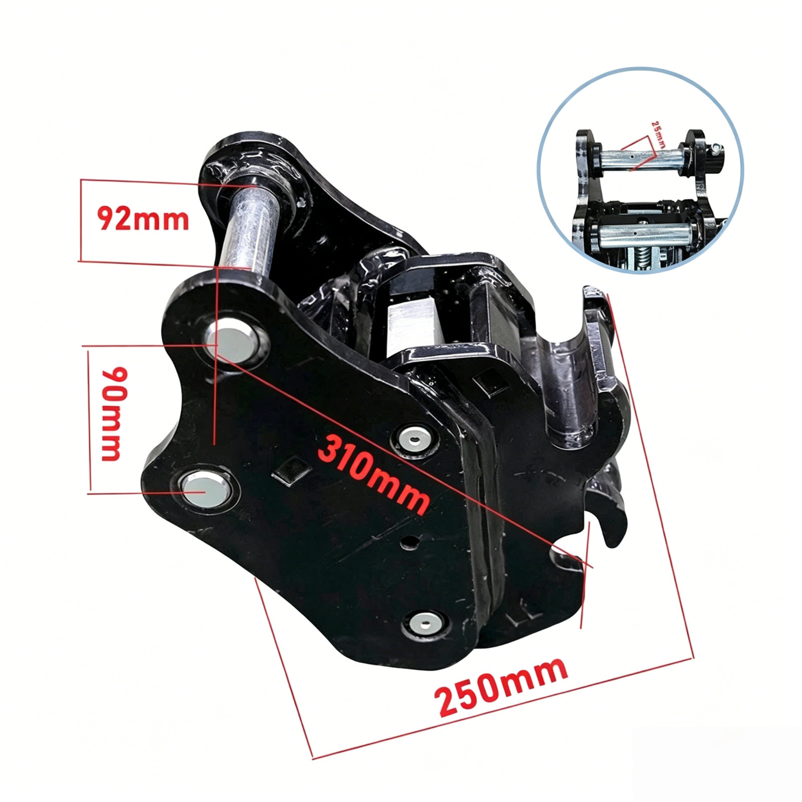 Mini Excavator Attachments 9-in-1 Set,Grapple Auger Mud Bucket Quick Change free