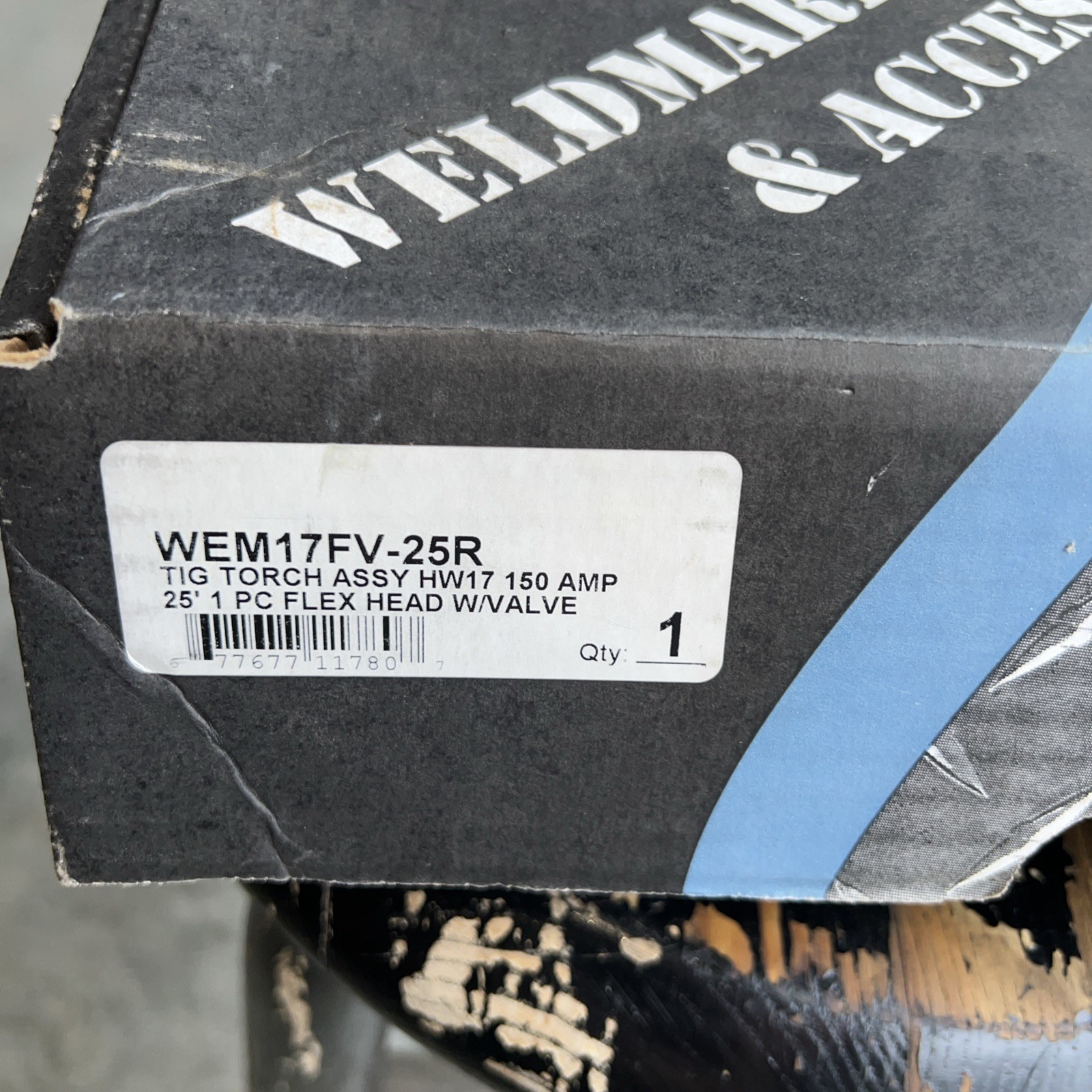 Weldmark Tig Torch WEM17FV-25R 25′ 150 Amp CK Worldwide USA New