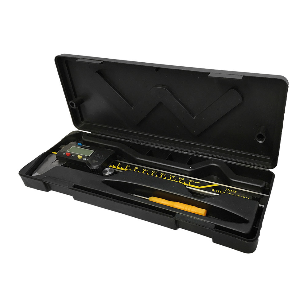 IP54 LCD Screen Electronic Digital Caliper Ruler INOX Splash Proof 6”/150mm