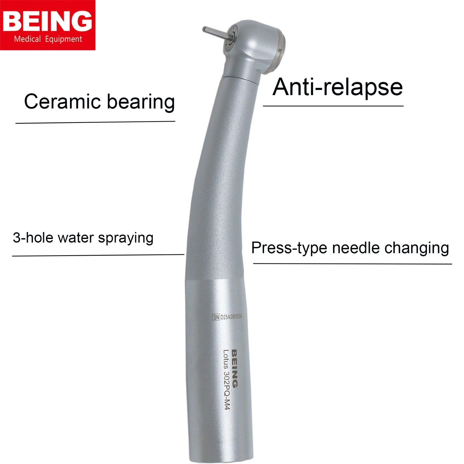 COXO Dental LED Handpiece High Speed turbine Fit KAVO MULTIflex Coupler 4/6 Hole