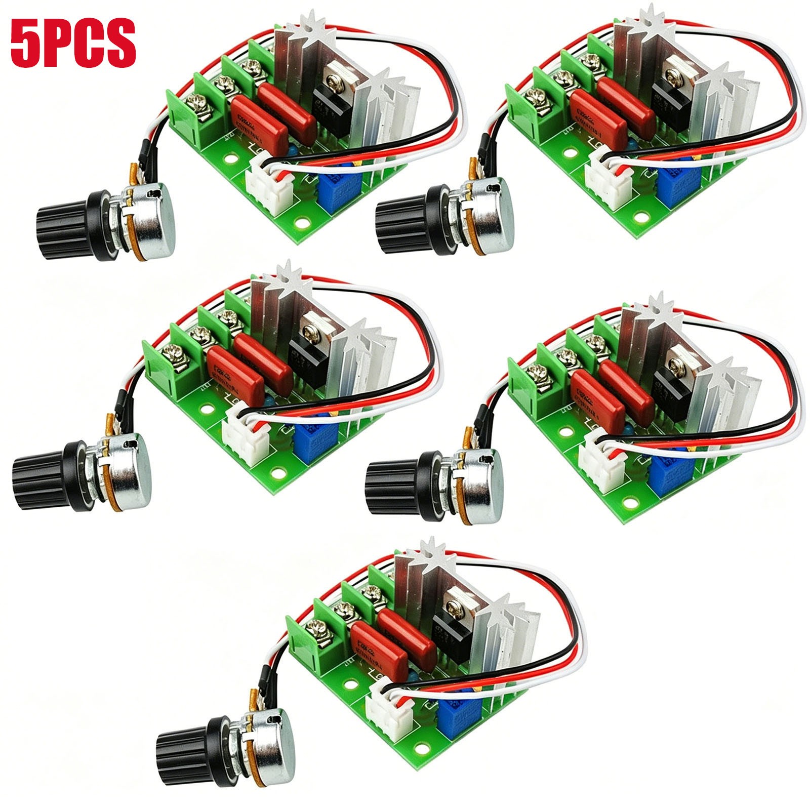 5PCS AC 110V 220V 2000W SCR Voltage Regulator LED Dimmer Motor Speed Controller