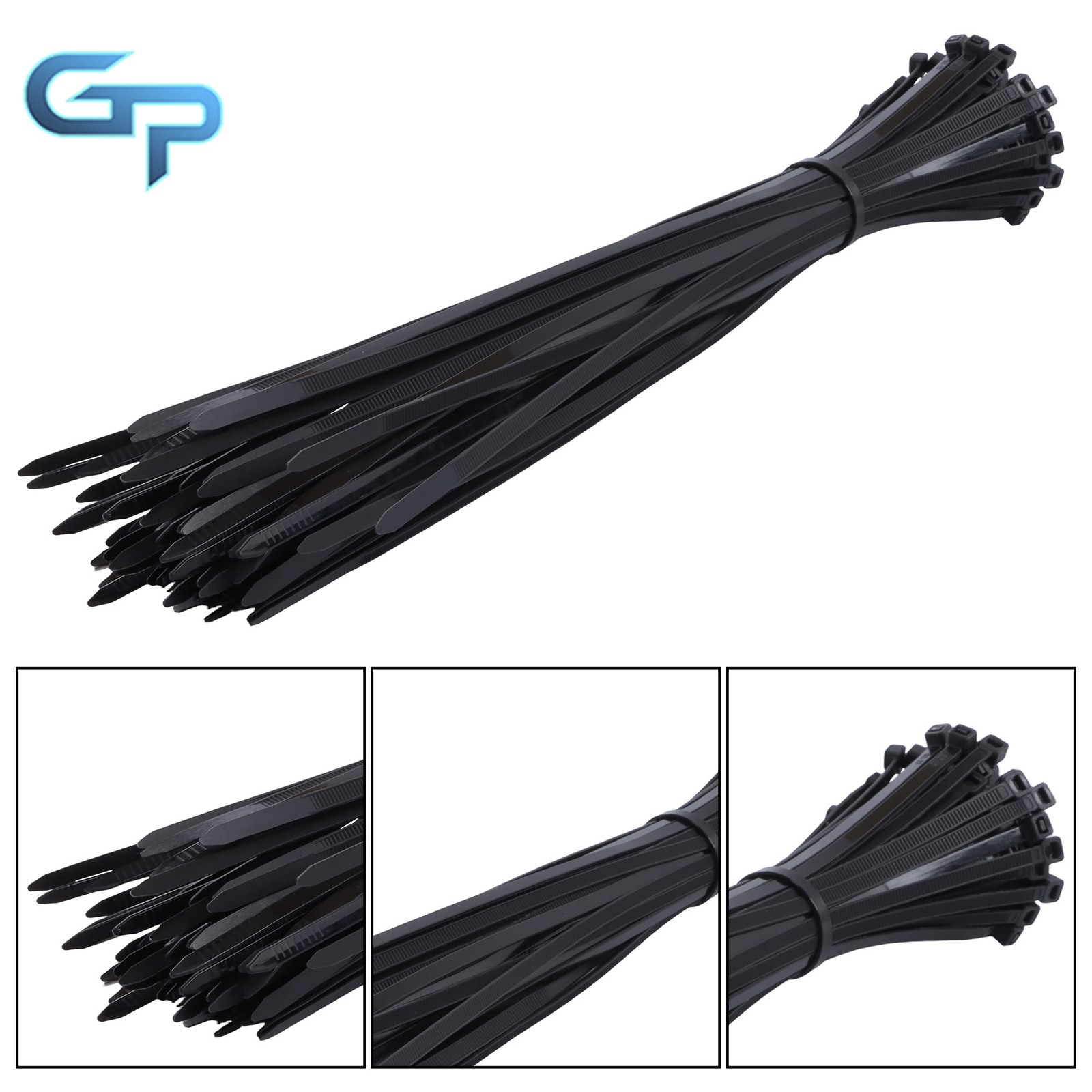 1200pcs Zip Ties 14″ Heavy Duty 50lb Tensile Strength Self-Locking Nylon 0.18in