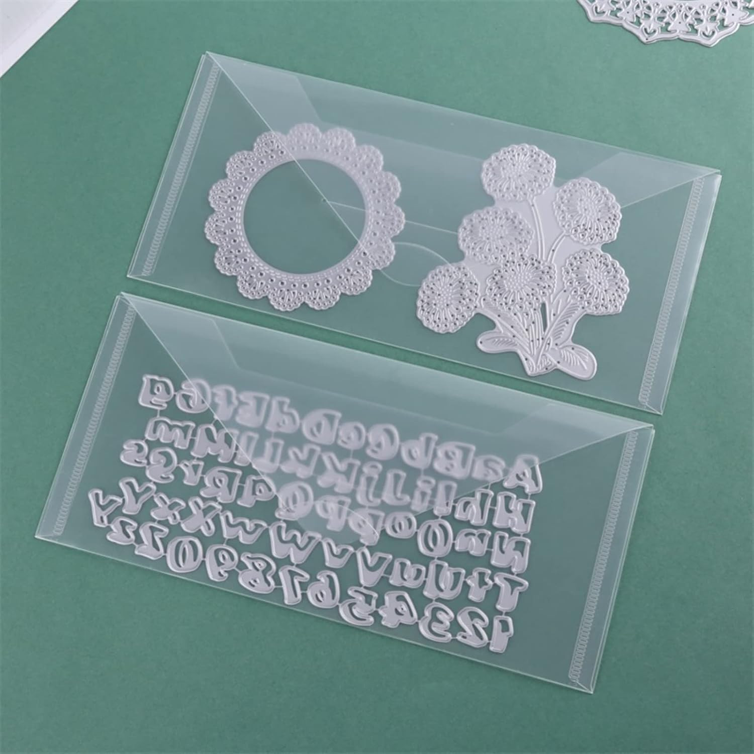 10 PCS 4.5»X9.5» Clear Storage Envelopes Pockets Resealable Plastic Bags for C