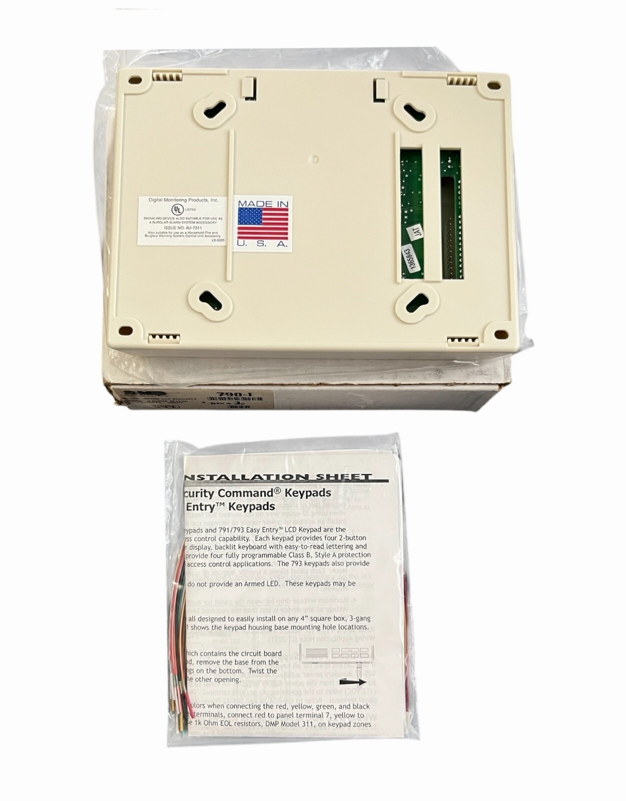 DMP 790-I LCD Security Command Executive Series Keypad 4 Zones
