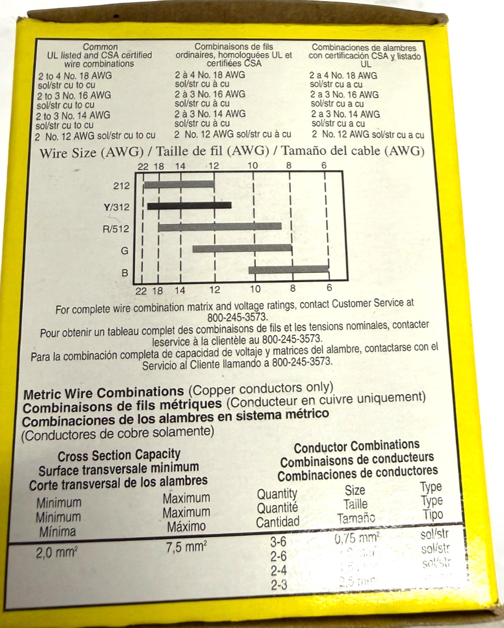3M Scotchlok-Y 20041 Electrical Spring Connectors Yellow **Box of 100ea**