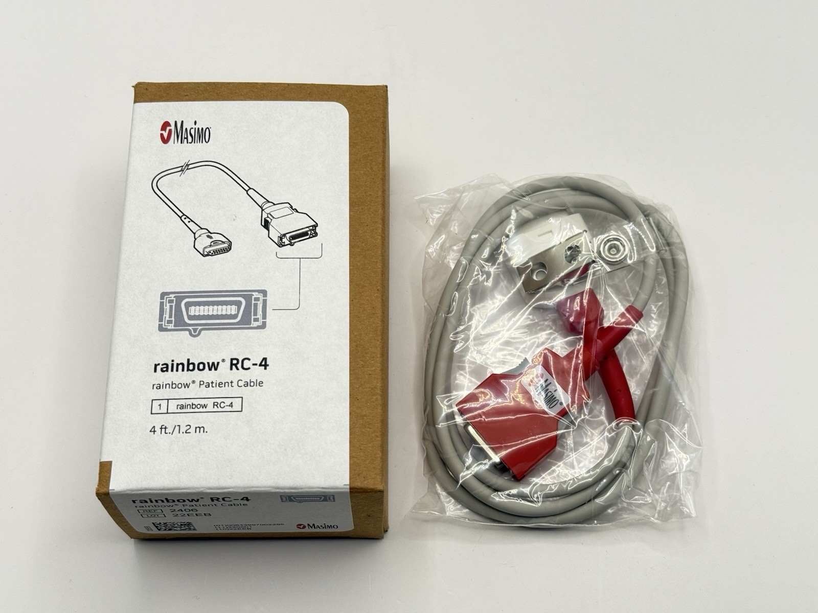 Masimo 2406 Rainbow RC-4 M-LNCS 20-pin Patient Cable