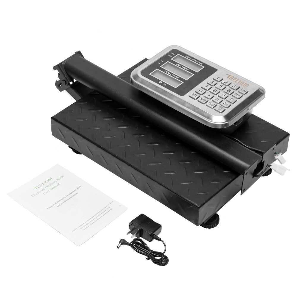 NEW 220lb Electronic Platform Scale High-Definition LCD Display Stainless Steel