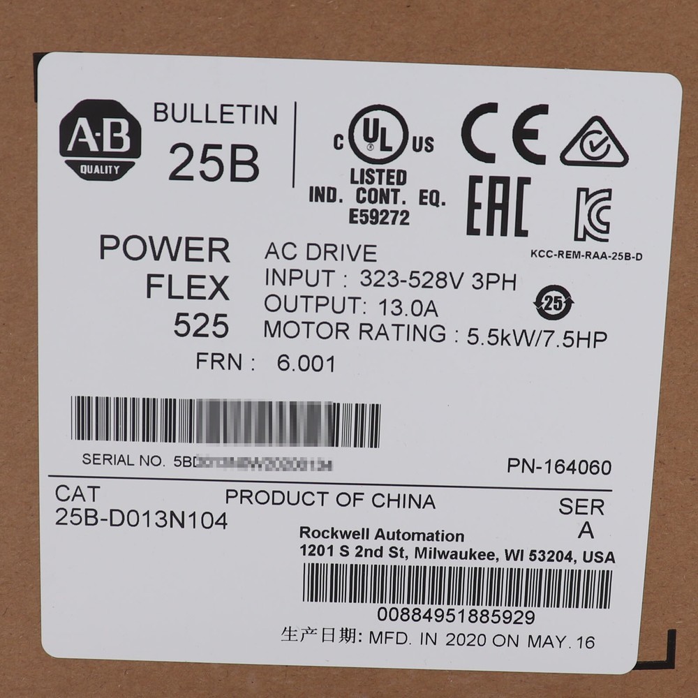 NEW AB 25B-D013N104 Allen-Bradley 25BD013N104 US Free Tax