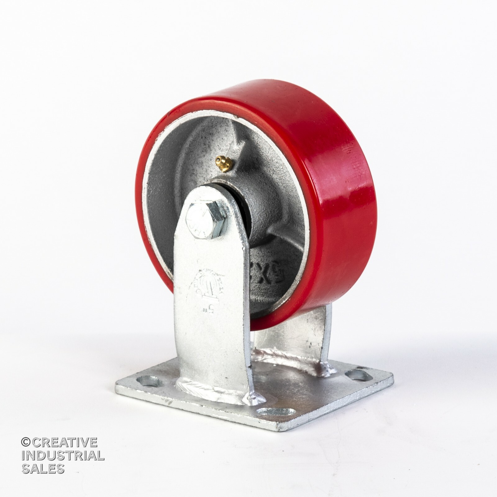 5″x2″ Swivel Caster Polyurethane Wh Steel Hub Brake(2)Rigid(2)1000Lb ea Tool Box