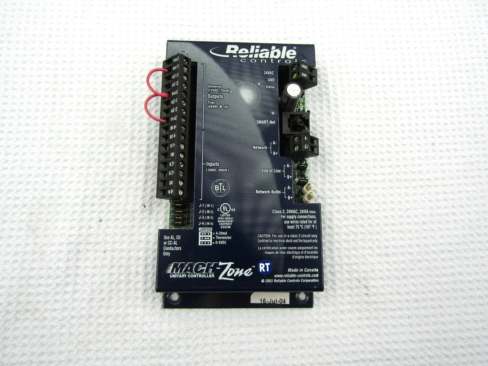 Reliable Controls Mach Zone RT controller