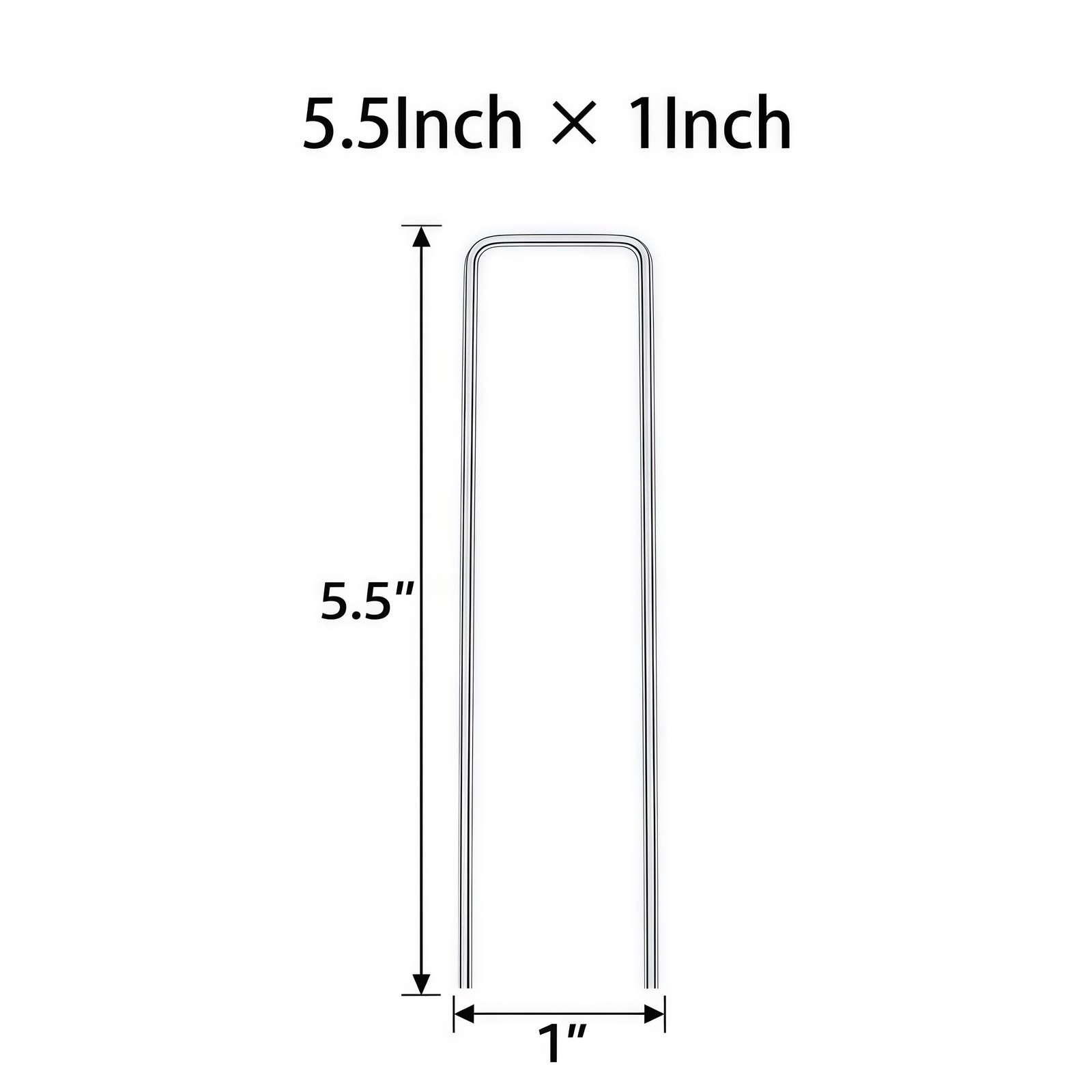 Atlantic Stainless Steel Landscape Staples Garden Stakes. 6″Square10pcs