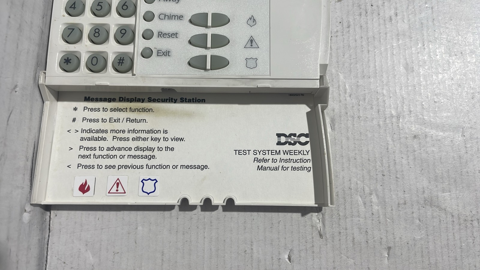 SC PowerSeries LCD5500z Full Message LCD Security Alarm Keypad
